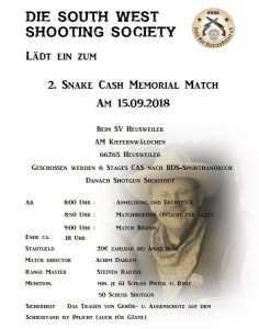 2. Snake Cash Memorial Match @ SV Heusweiler